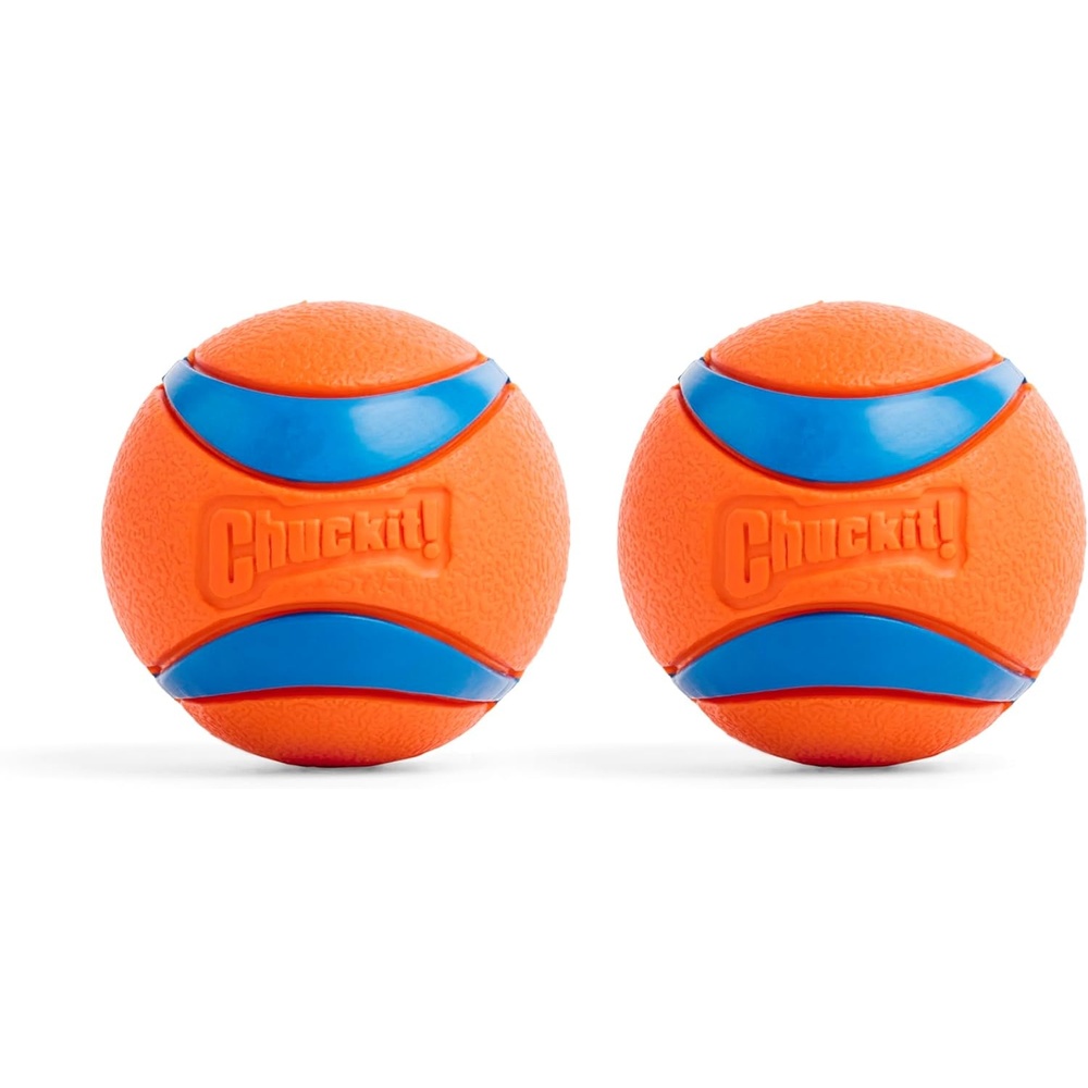 image:imageChuckit Ultra Ball Dog Toy Medium Bouncy Fetch Balls For Dogs 2060 lbs Made from Durable Rubber Floating Water Pet Toys Size Medium 25inch Diameter Pack of 4Medium