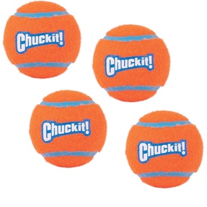 image:imageChuckit Dog Tennis Ball Dog Toy Medium 25 Inch Diameter for dogs 2060 lbs Pack of 2Medium  Pack of 4