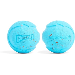 image:imageChuckit Rebounce Ball Dog Toy  Bouncy Fetch Balls for Dogs 2060 lbs  Made from Durable Rubber  Outdoor Pet Toys  Size Medium  25inch Diameter  Pack of 2  BlueMedium