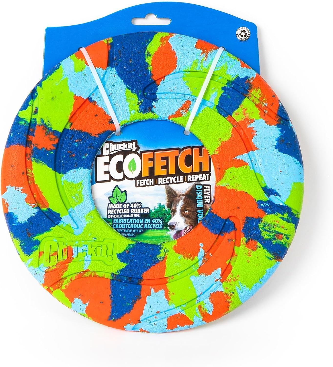 image:imageChuckit Amphibious ZipFlight Floating and Flying Disc Dog Toy Medium 85 Assorted Colors Orange And BlueGreen and BluePack of 1