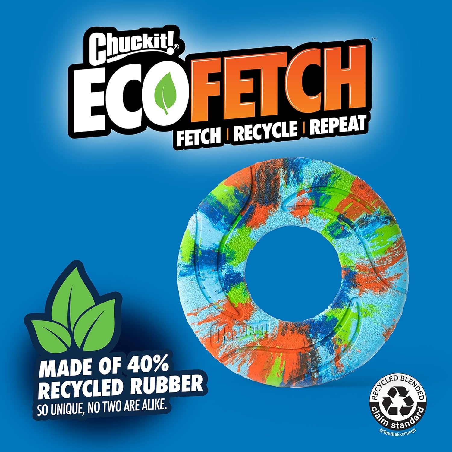 image:imageChuckit Amphibious ZipFlight Floating and Flying Disc Dog Toy Medium 85 Assorted Colors Orange And BlueGreen and BluePack of 1