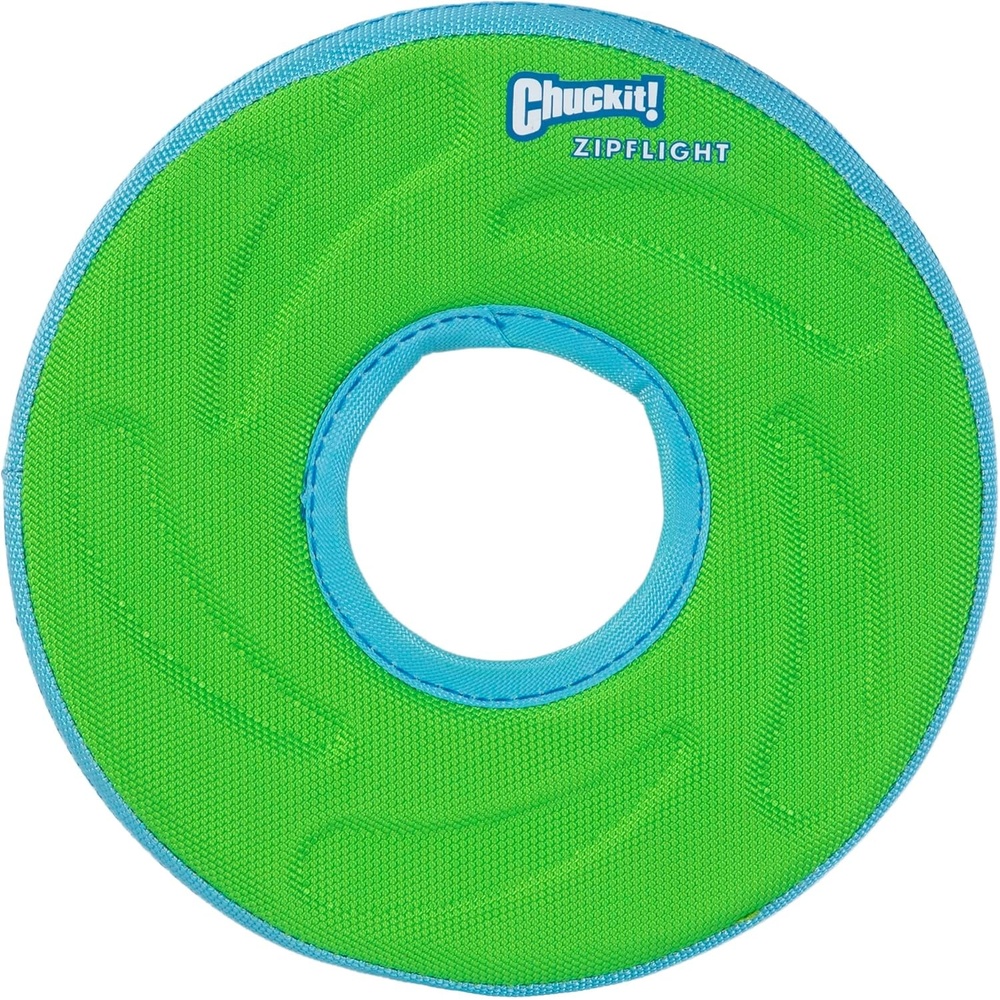image:imageChuckit Amphibious ZipFlight Floating and Flying Disc Dog Toy Medium 85 Assorted Colors Orange And BlueGreen and BlueMedium