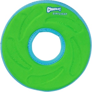 image:imageChuckit Amphibious ZipFlight Floating and Flying Disc Dog Toy Medium 85 Assorted Colors Orange And BlueGreen and BlueMedium