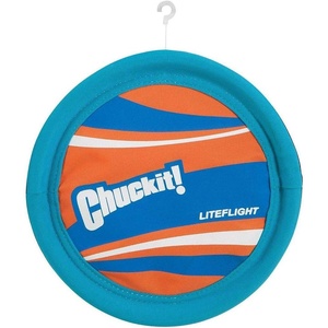 image:imageChuckit Lite Flight Dog Fetch Toy Large 10 Inch DiameterBlueOrange